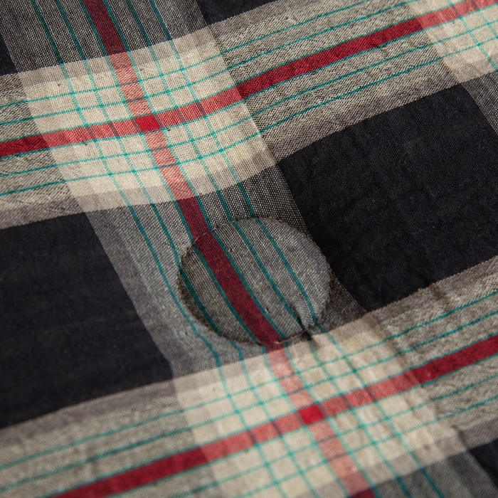 91家纺网 家纺一手货源 找家纺 棉小二-2025新款全棉色织提花被 黑大格