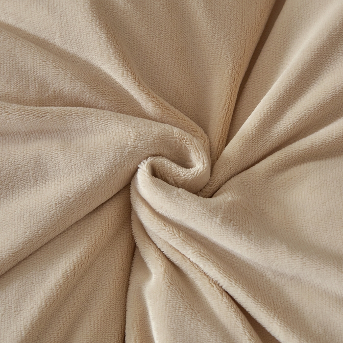 91家纺网 家纺一手货源 找家纺 ONE TWO ONE 121 新品【牛奶绒刺绣四件套】2025毛毯被子四件套单件床单被套床笠珊瑚绒牛奶绒冬被法兰绒兔毛绒 baby-棕咖