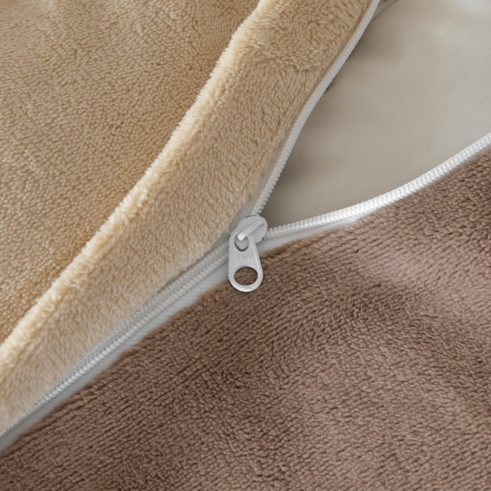 91家纺网 家纺一手货源 找家纺 ONE TWO ONE 121 新品【牛奶绒刺绣四件套】2025毛毯被子四件套单件床单被套床笠珊瑚绒牛奶绒冬被法兰绒兔毛绒 baby-棕咖