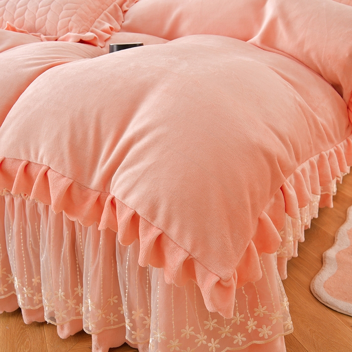 91家纺网 家纺一手货源 找家纺 （总）铠畅家纺 2025新款丰眠系列牛奶绒床盖四件套