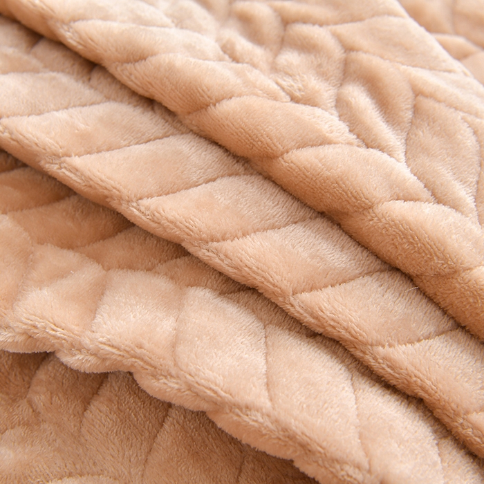 91家纺网 家纺一手货源 找家纺 铠畅家纺 2025新款丰眠系列牛奶绒床盖四件套 丰眠-奶油咖