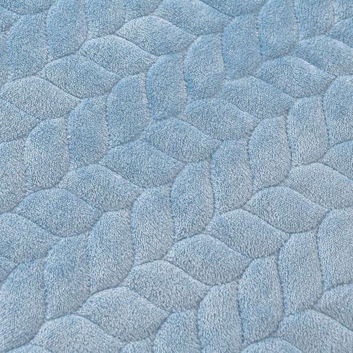 91家纺网 家纺一手货源 找家纺 铠畅家纺 2025新款丰眠系列牛奶绒床盖四件套 丰眠-雾蓝