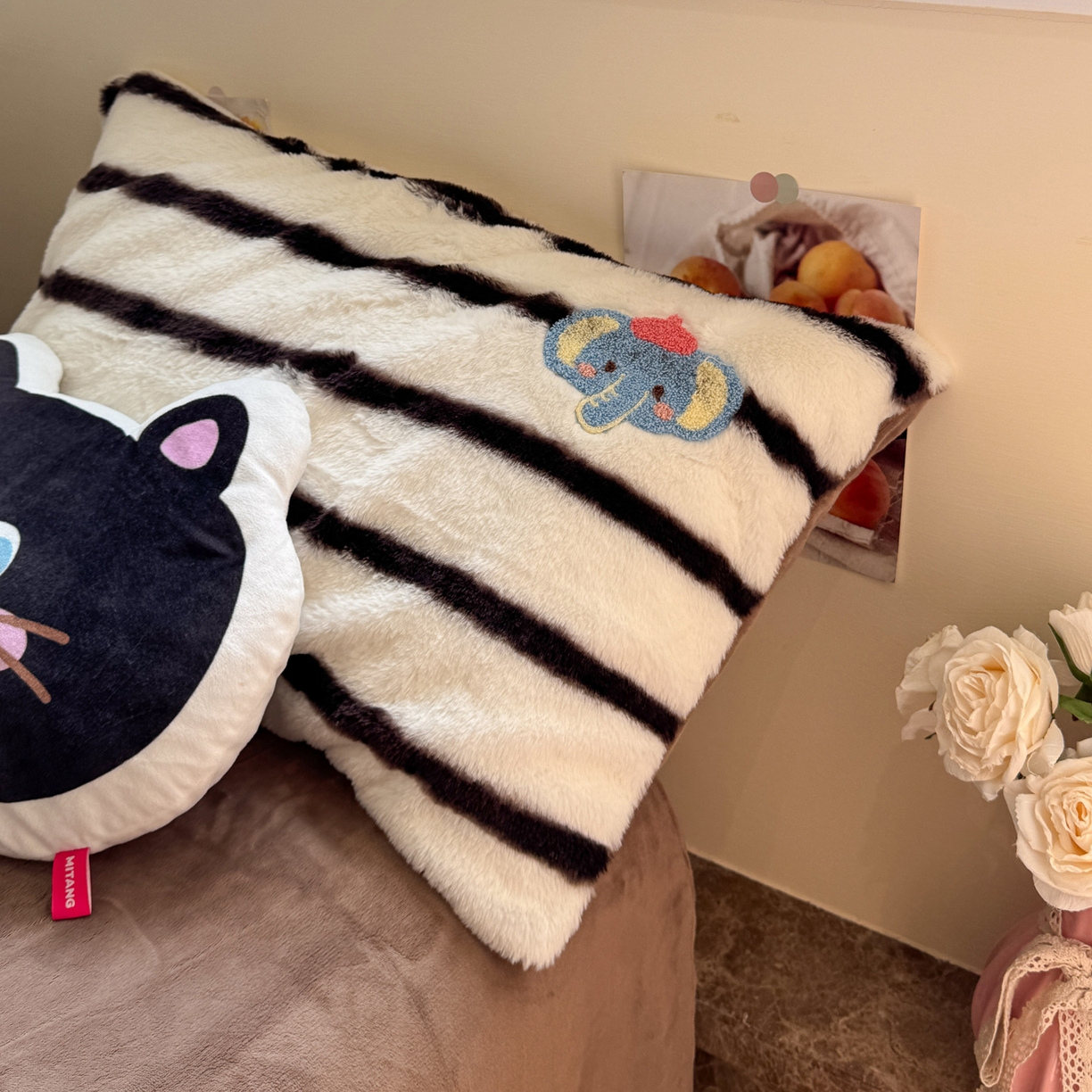 91家纺网 家纺一手货源 找家纺 雅居纺家纺 2025新款兔绒毛牛奶绒毛巾绣四件套 兔绒-晚安小象