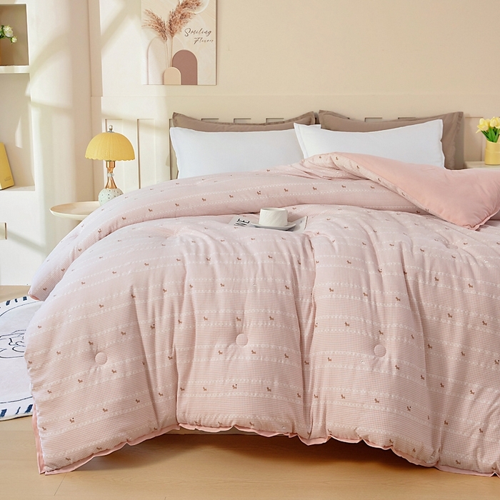 91家纺网 家纺一手货源 找家纺 （总）亿莱鑫 2025新款水洗贝贝棉养肤被子被芯春秋被冬被