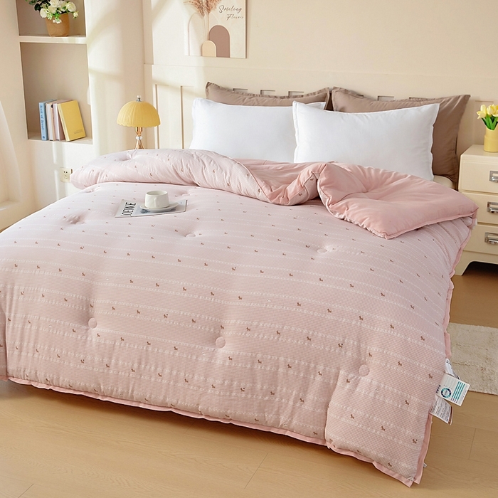 91家纺网 家纺一手货源 找家纺 （总）亿莱鑫 2025新款水洗贝贝棉养肤被子被芯春秋被冬被