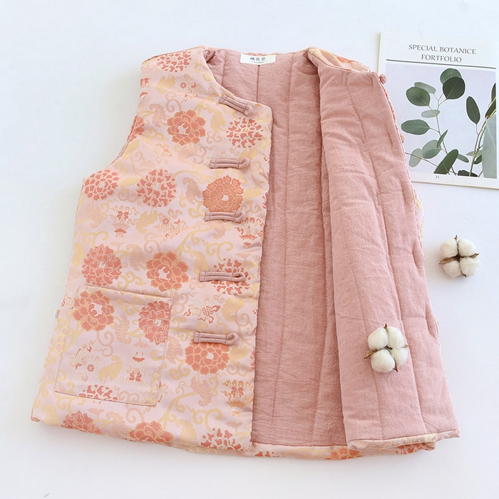 （总）洛兰沙家居馆【只代发】【只代发】 2025新款新疆棉花秋冬季女士保暖坎肩马夹内穿外穿棉花缎面背心贴身冬天