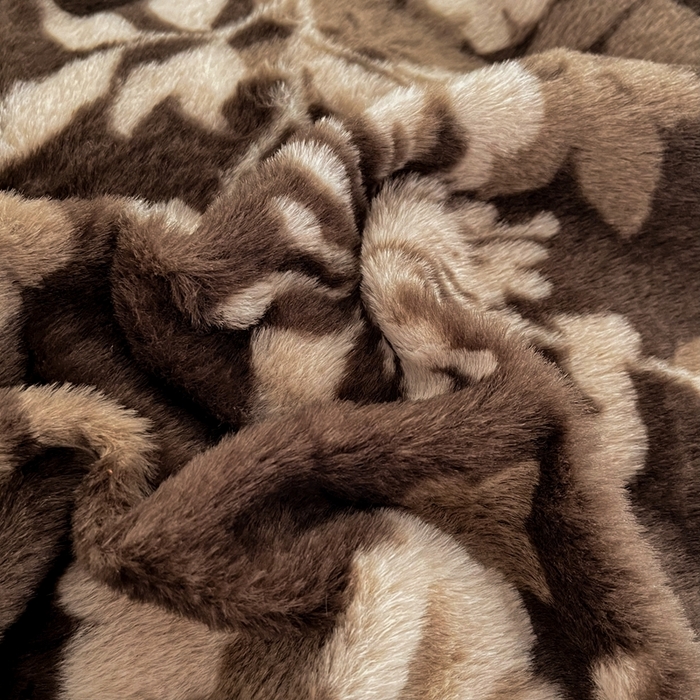 91家纺网 家纺一手货源 找家纺 铠畅家纺 2025新款美拉德风格兔毛绒床单四件套 美拉德-繁花