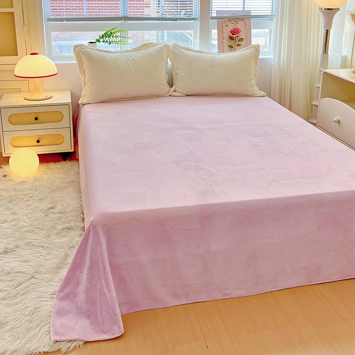 91家纺网 家纺一手货源 找家纺 （总）富馨莱 2025新款牛奶绒纯色床单