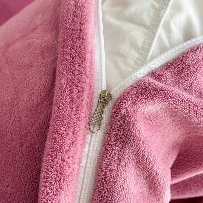 91家纺网 家纺一手货源 找家纺 三悦四季 2025新款200克加厚牛奶绒剪花四件套跨境直播爆款 豆沙