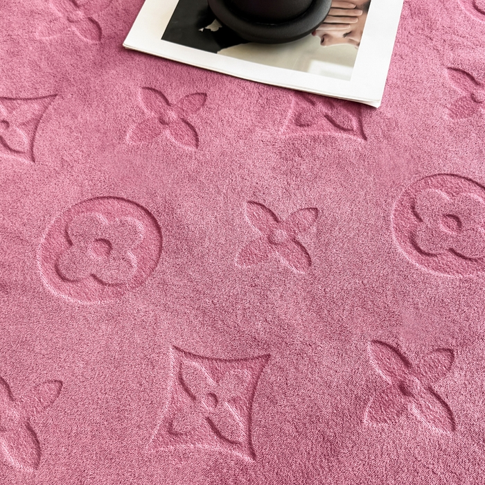 91家纺网 家纺一手货源 找家纺 三悦四季 2025新款200克加厚牛奶绒剪花四件套跨境直播爆款 豆沙