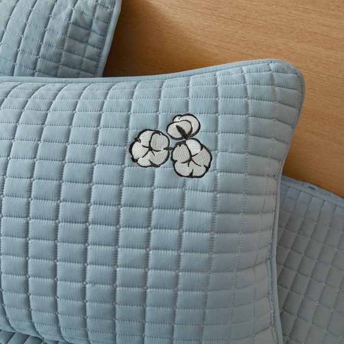 91家纺网 家纺一手货源 找家纺 （总）小禹仔家纺 2025新款刺绣床笠新疆棉花填充-夹棉床笠