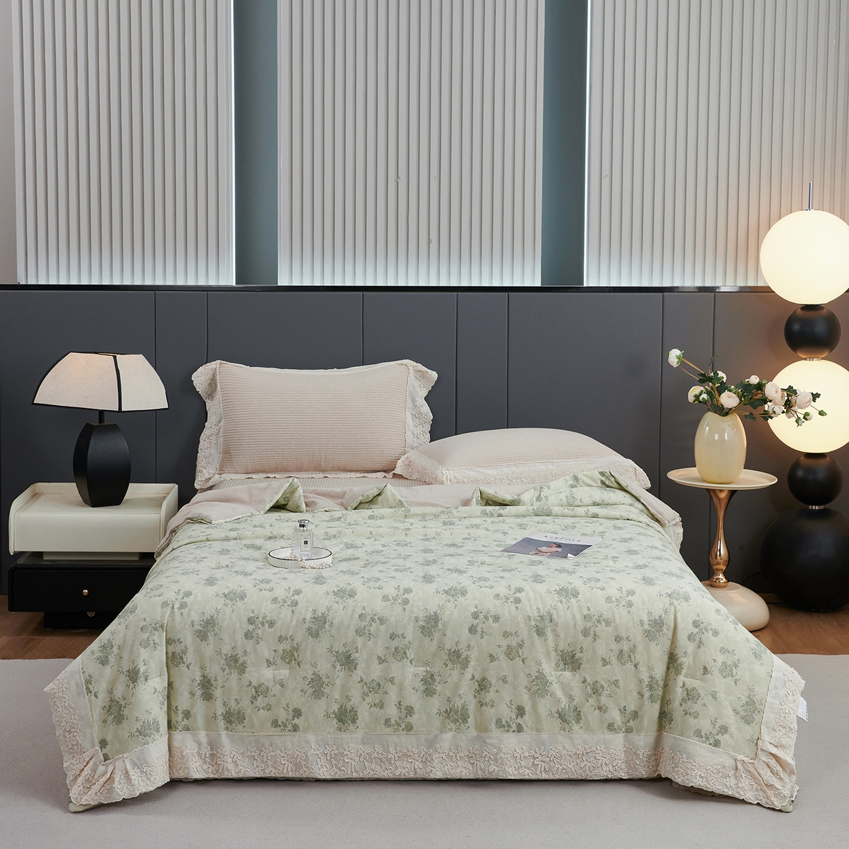 91家纺网 家纺一手货源 找家纺 （总）优希家纺 2025新款暮悠棉麻多功能春秋被四件套