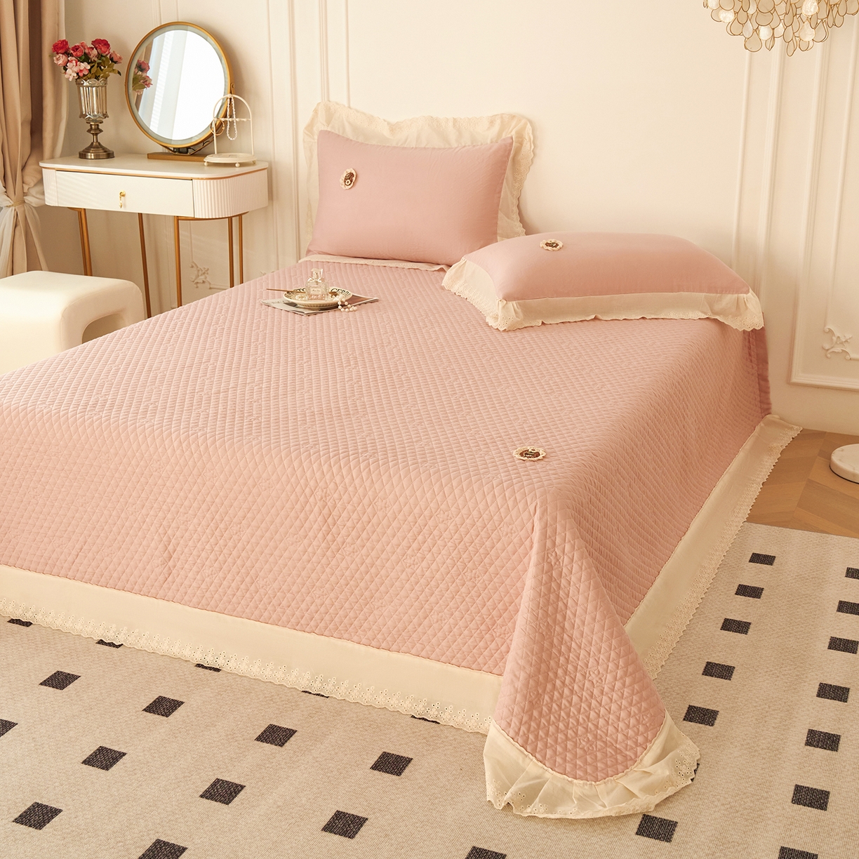 91家纺网 家纺一手货源 找家纺 （总）优希家纺 2025新款竹氧棉多功能春秋被四件套