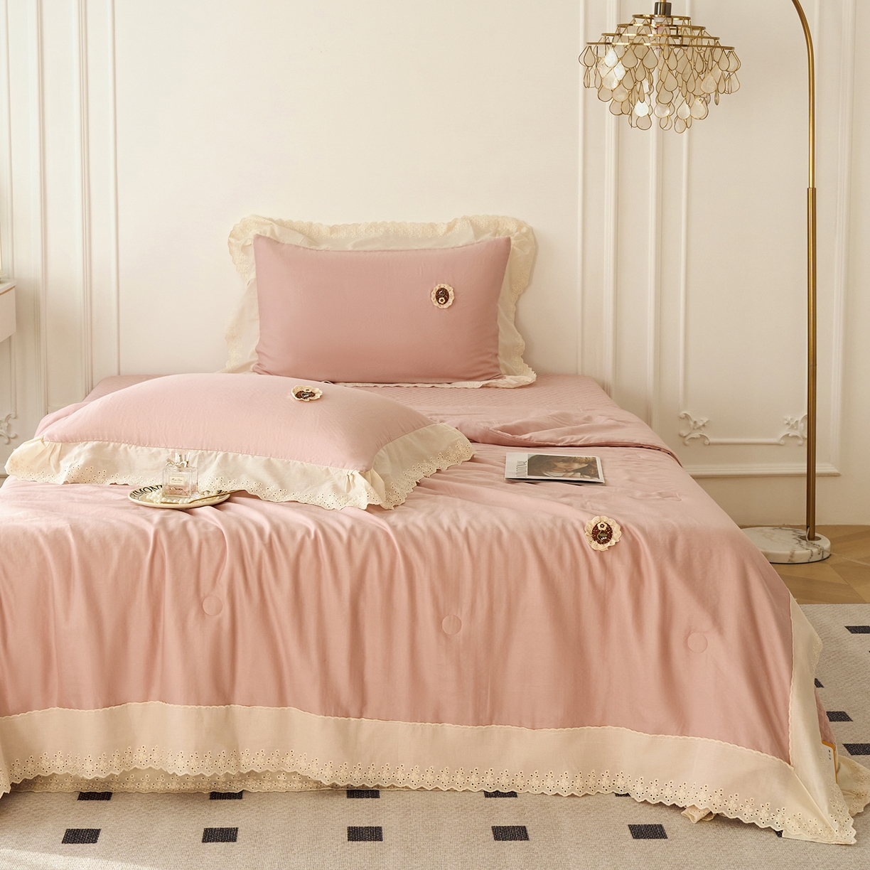 91家纺网 家纺一手货源 找家纺 （总）优希家纺 2025新款竹氧棉多功能春秋被四件套