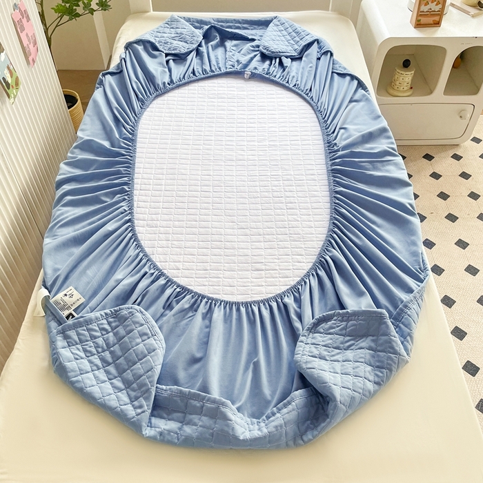 91家纺网 家纺一手货源 找家纺 （总）小禹仔家纺 2025新款刺绣床笠-学生图