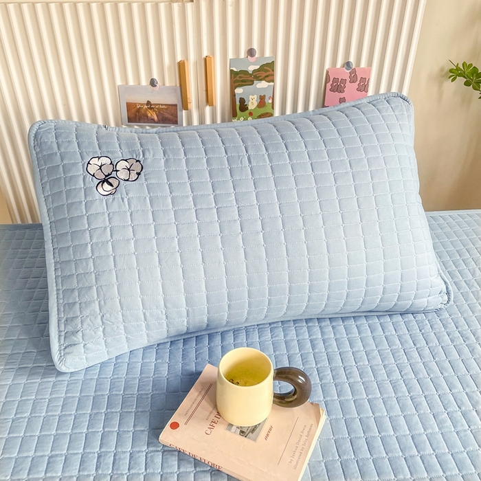 91家纺网 家纺一手货源 找家纺 （总）小禹仔家纺 2025新款刺绣床笠-学生图