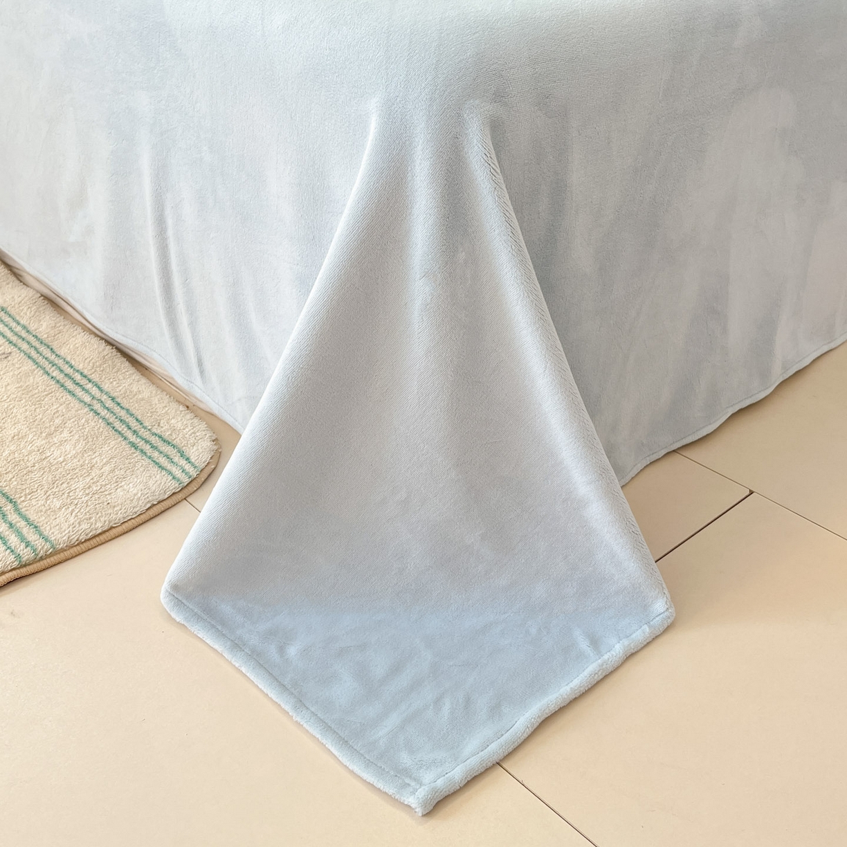 91家纺网 家纺一手货源 找家纺 慕澄家纺 2025新款小清新牛奶绒印花四件套 蛋糕猫咪