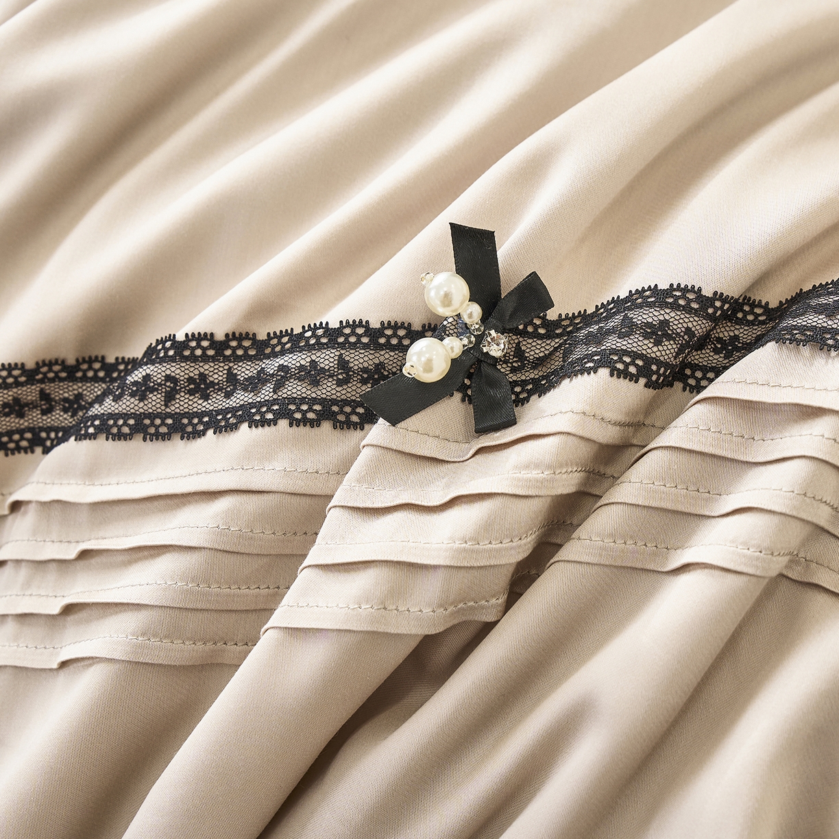 91家纺网 家纺一手货源 找家纺 优希家纺 2025新款罗马假日夏被四件套 卡其