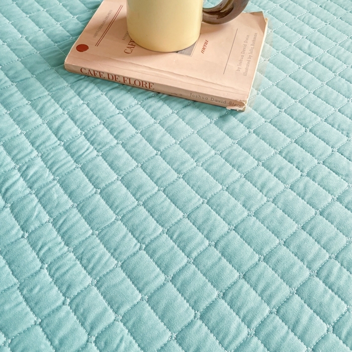 91家纺网 家纺一手货源 找家纺 小禹仔家纺 2025新款刺绣床笠-学生图 青春绿