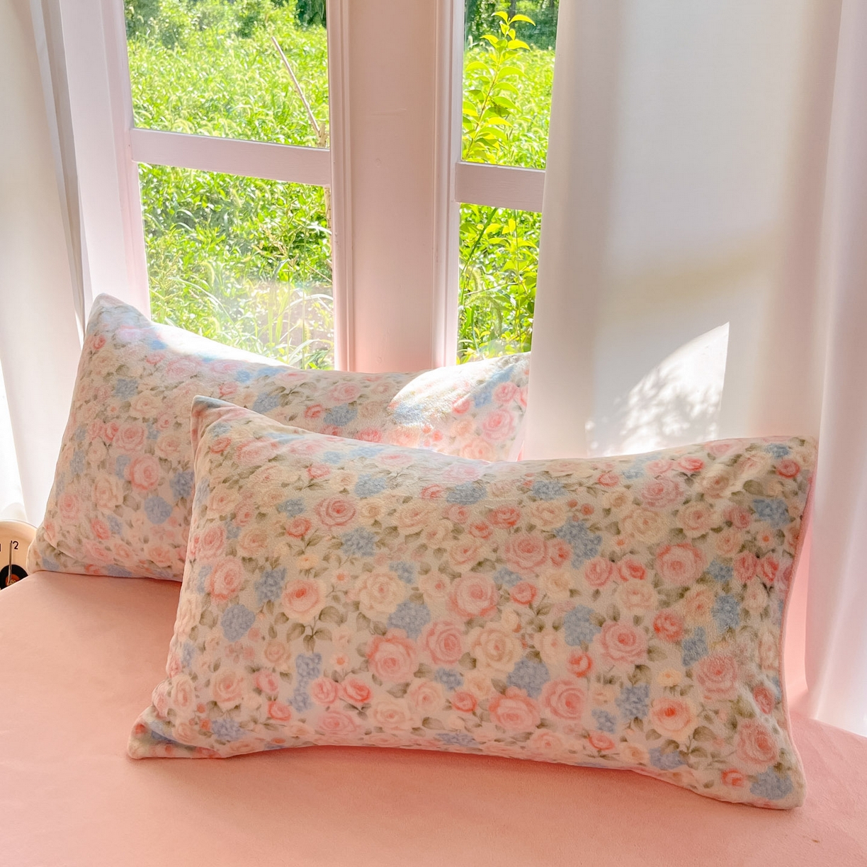 91家纺网 家纺一手货源 找家纺 慕澄家纺 2025新款小清新牛奶绒印花四件套 繁花