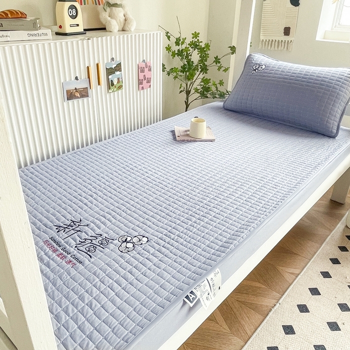 小禹仔家纺 2025新款刺绣床笠-学生图 星空灰