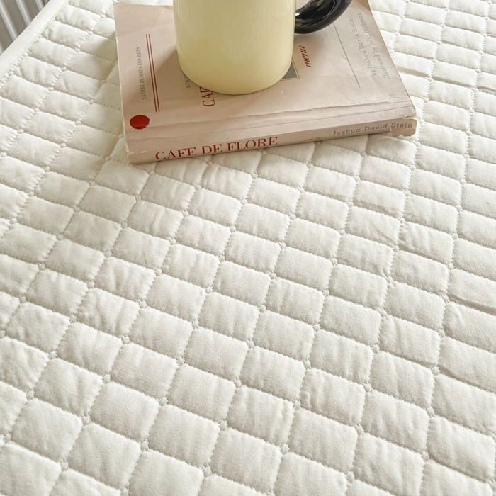 91家纺网 家纺一手货源 找家纺 小禹仔家纺 2025新款刺绣床笠-学生图 云朵白