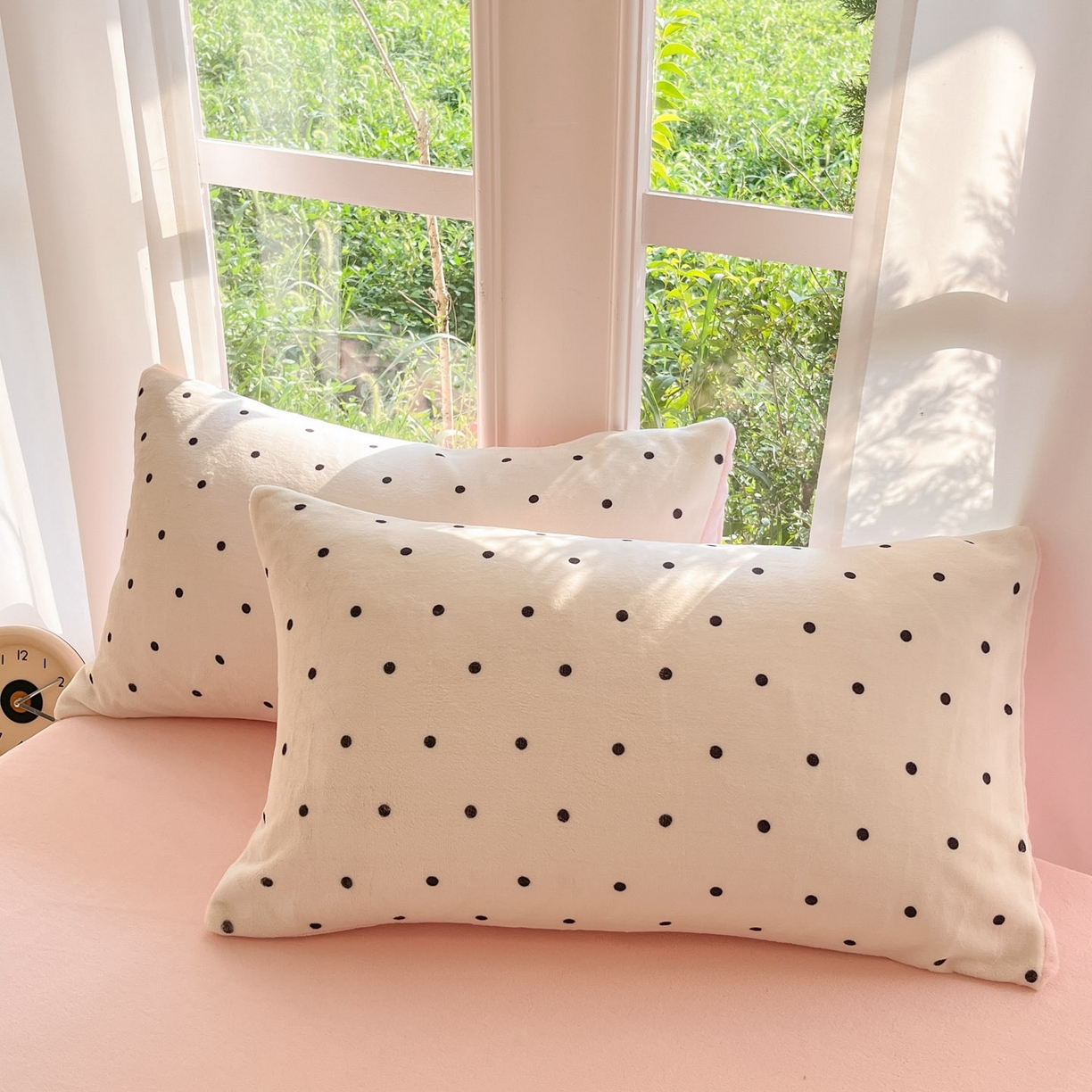 91家纺网 家纺一手货源 找家纺 慕澄家纺 2025新款小清新牛奶绒印花四件套 浪漫波点