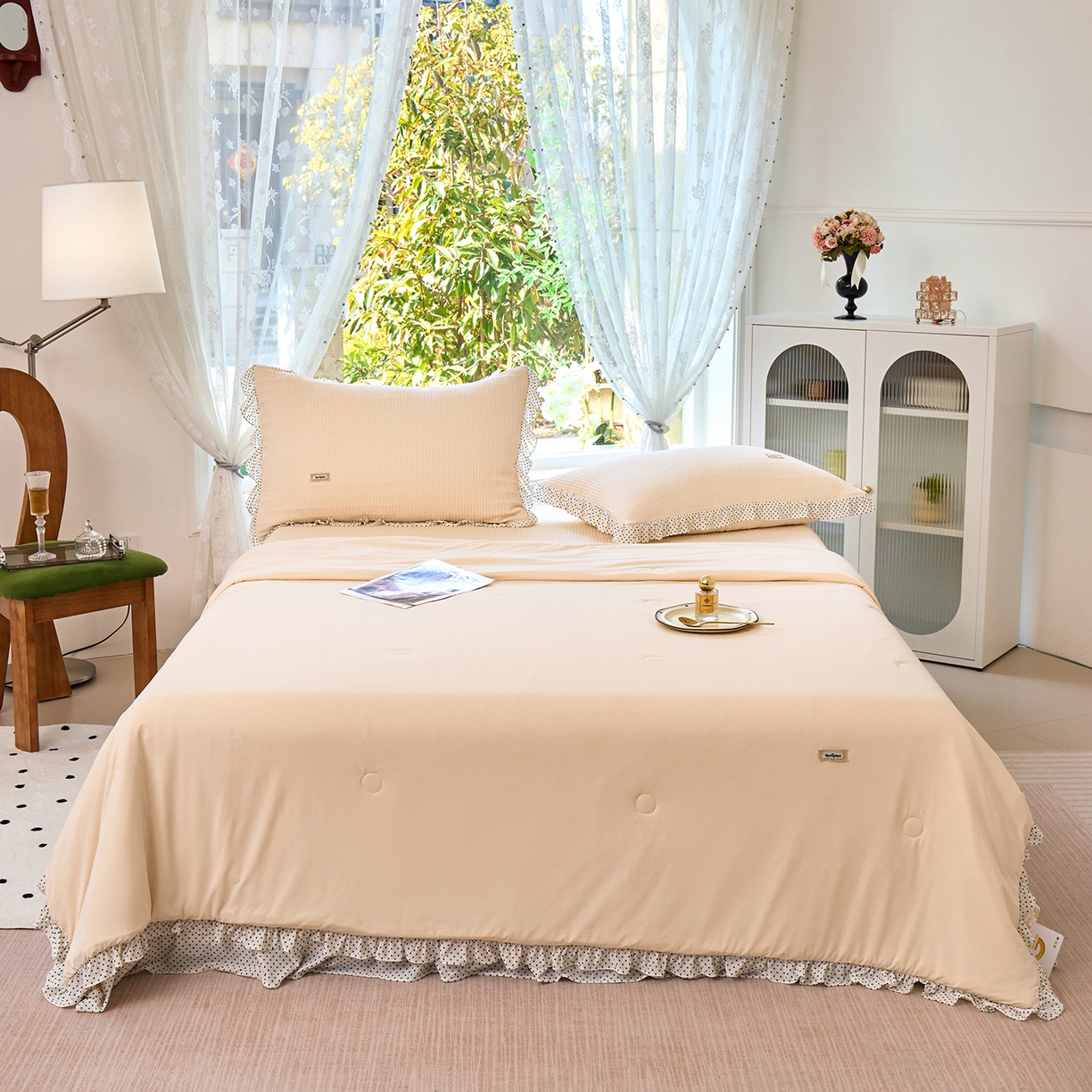 91家纺网 家纺一手货源 找家纺 （总）优希家纺 2025新款芬妮夏被四件套