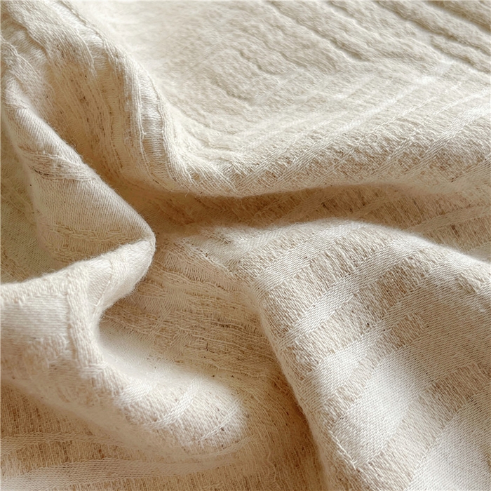 91家纺网 家纺一手货源 找家纺 琪格格纺织 2025新款复古简约棉麻轻奢大提花全棉加厚磨毛四件套 摩卡-本色麻