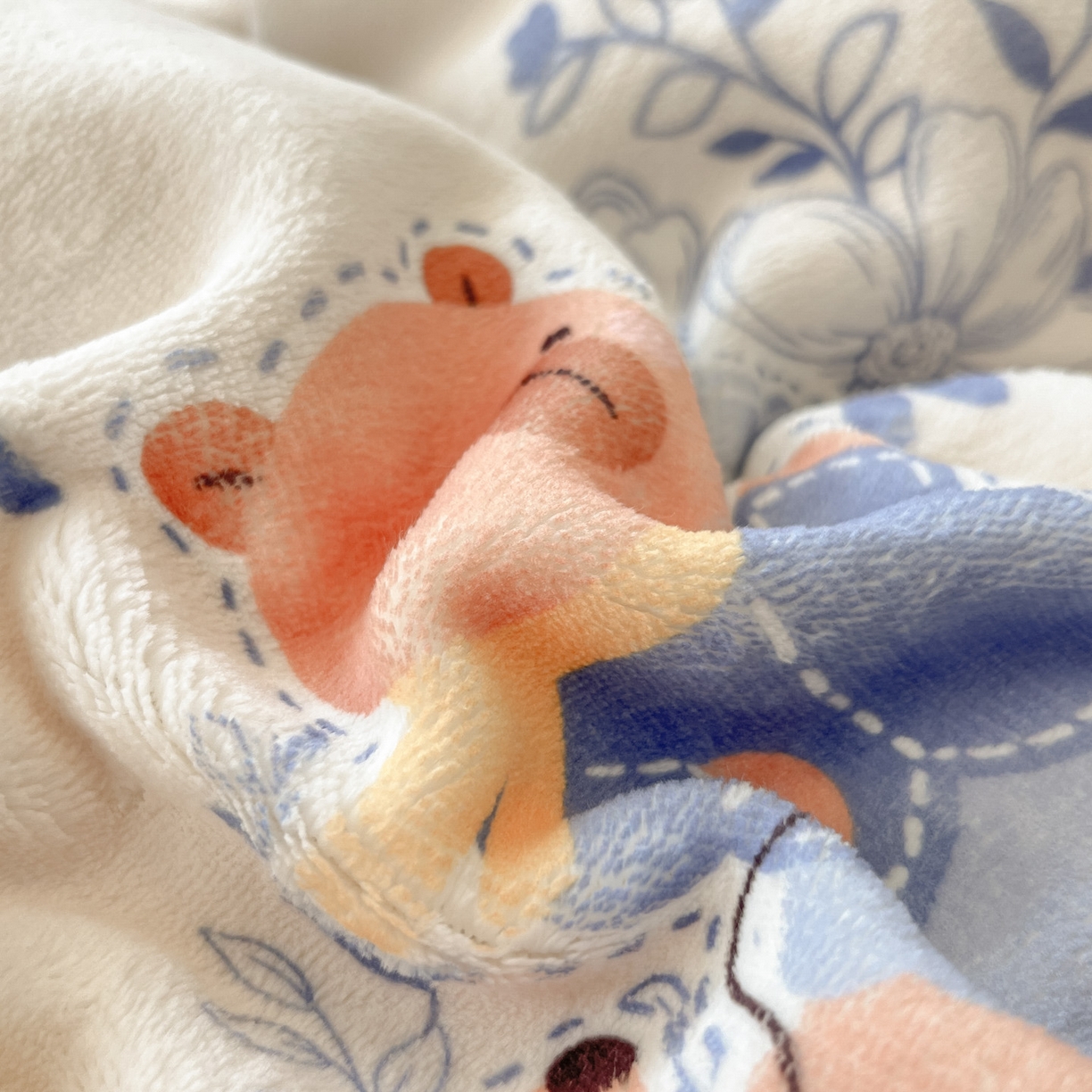 91家纺网 家纺一手货源 找家纺 慕澄家纺 2025新款小清新牛奶绒印花四件套 小美好