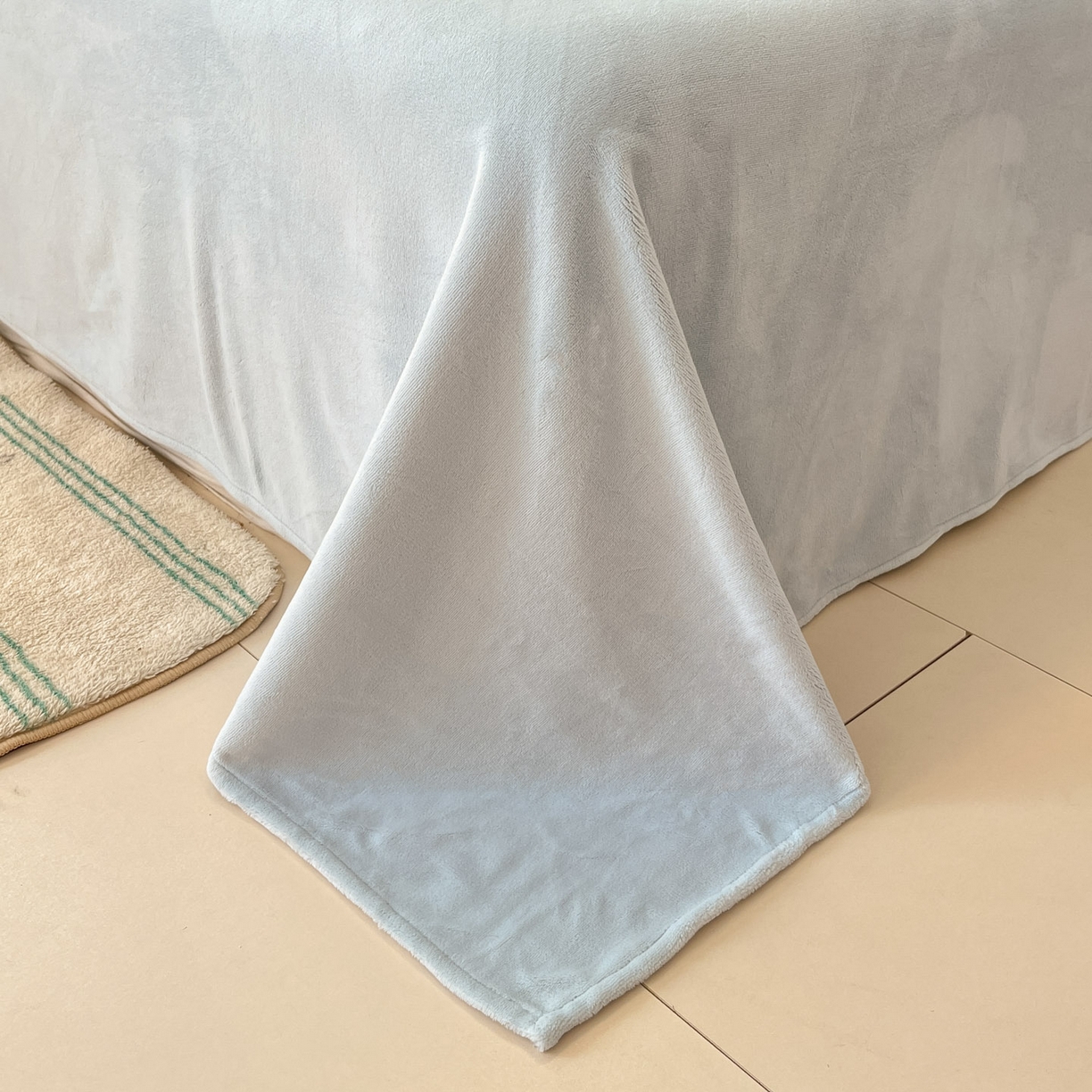 91家纺网 家纺一手货源 找家纺 慕澄家纺 2025新款小清新牛奶绒印花四件套 心心相印