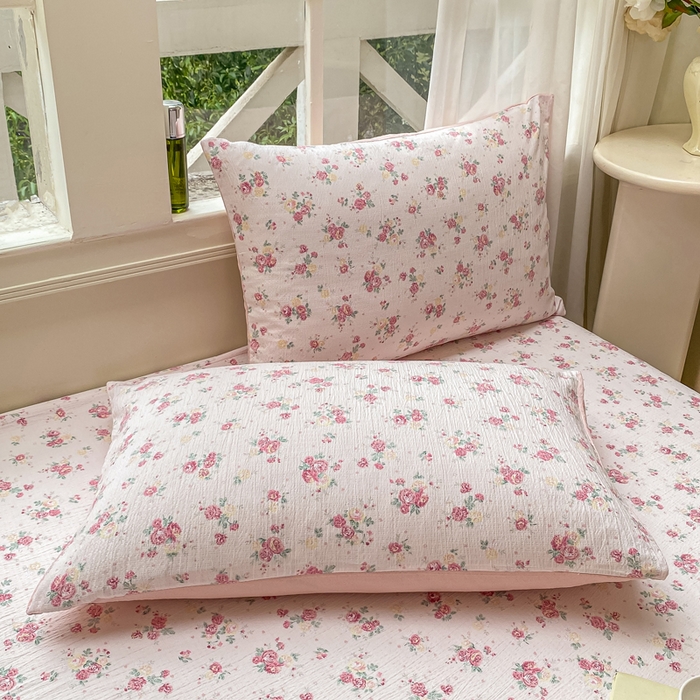 91家纺网 家纺一手货源 找家纺 朵朵家纺 2025新款超柔印花单床笠单品学生宿舍床垫保护套 床笠（床垫保护套可定制尺寸 ） 玫瑰庄园