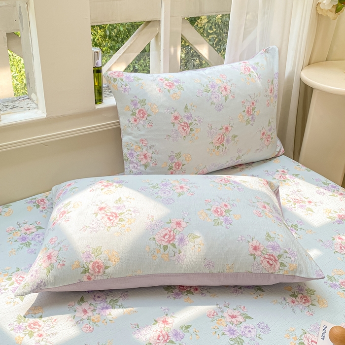 91家纺网 家纺一手货源 找家纺 朵朵家纺 2025新款超柔印花单床笠单品学生宿舍床垫保护套 床笠（床垫保护套可定制尺寸 ） 沁园春