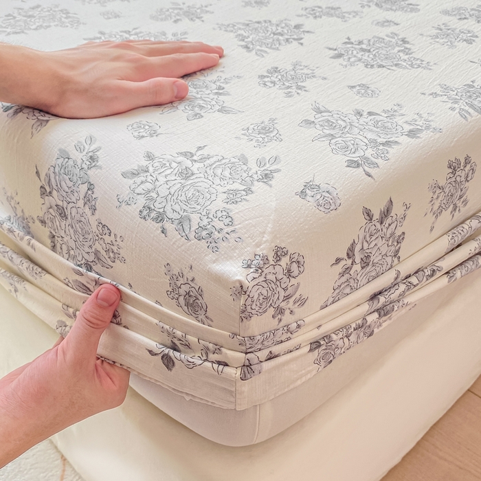 91家纺网 家纺一手货源 找家纺 朵朵家纺 2025新款超柔印花单床笠单品学生宿舍床垫保护套 床笠（床垫保护套可定制尺寸 ） 浮生如梦