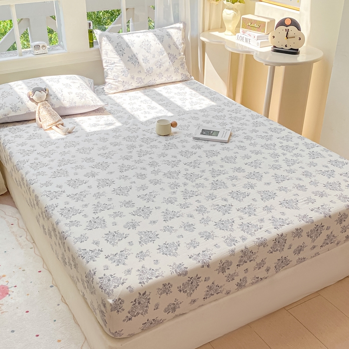 91家纺网 家纺一手货源 找家纺 朵朵家纺 2025新款超柔印花单床笠单品学生宿舍床垫保护套 床笠（床垫保护套可定制尺寸 ） 浮生如梦