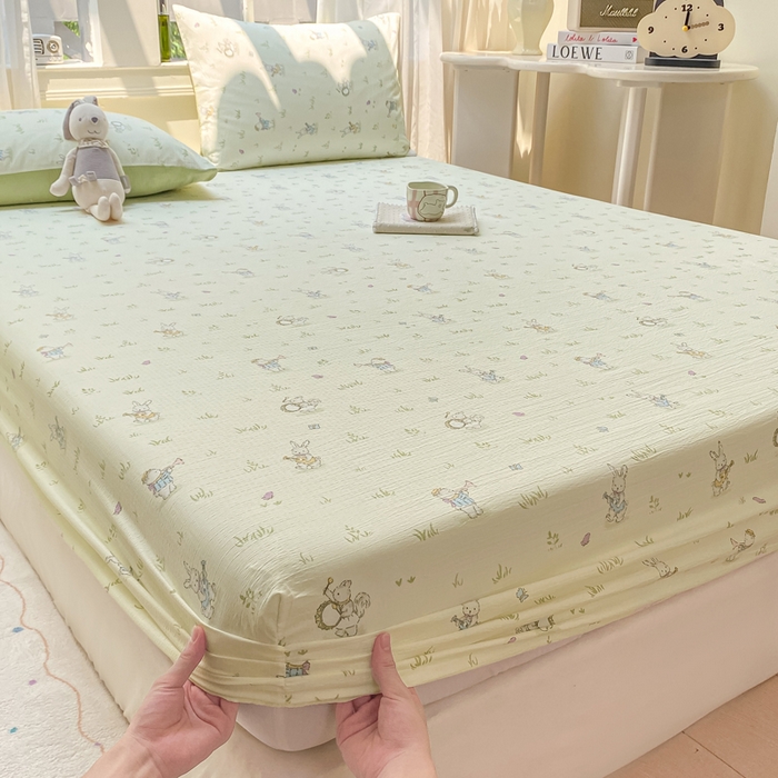 91家纺网 家纺一手货源 找家纺 朵朵家纺 2025新款超柔印花单床笠单品学生宿舍床垫保护套 床笠（床垫保护套可定制尺寸 ） 音乐派