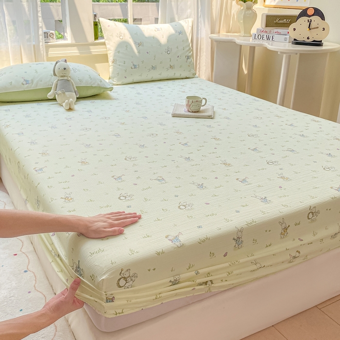 91家纺网 家纺一手货源 找家纺 朵朵家纺 2025新款超柔印花单床笠单品学生宿舍床垫保护套 床笠（床垫保护套可定制尺寸 ） 音乐派