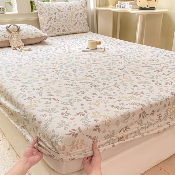 91家纺网 家纺一手货源 找家纺 朵朵家纺 2025新款超柔印花单床笠单品学生宿舍床垫保护套 床笠（床垫保护套可定制尺寸 ） 罗曼蒂克