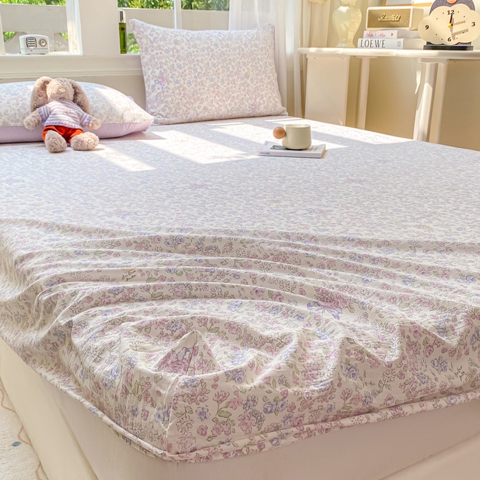 91家纺网 家纺一手货源 找家纺 朵朵家纺 2025新款超柔印花单床笠单品学生宿舍床垫保护套 床笠（床垫保护套可定制尺寸 ） 锦上添花