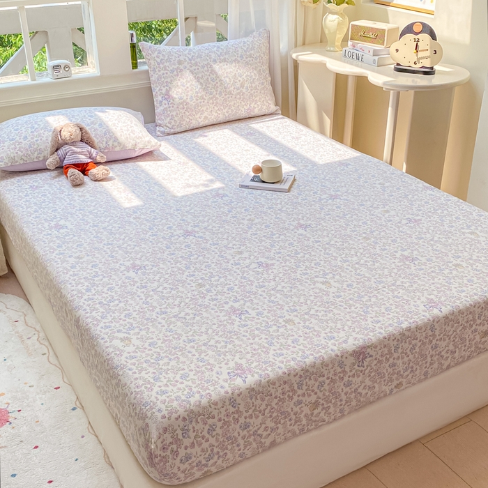91家纺网 家纺一手货源 找家纺 朵朵家纺 2025新款超柔印花单床笠单品学生宿舍床垫保护套 床笠（床垫保护套可定制尺寸 ） 锦上添花