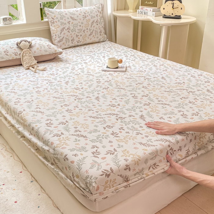 91家纺网 家纺一手货源 找家纺 朵朵家纺 2025新款超柔印花单床笠单品学生宿舍床垫保护套 床笠（床垫保护套可定制尺寸 ） 罗曼蒂克