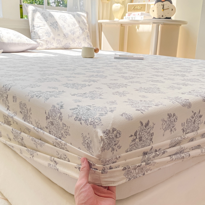 91家纺网 家纺一手货源 找家纺 朵朵家纺 2025新款超柔印花单床笠单品学生宿舍床垫保护套 床笠（床垫保护套可定制尺寸 ） 浮生如梦