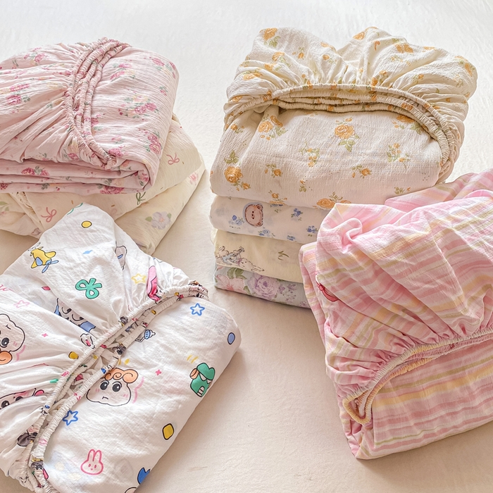 91家纺网 家纺一手货源 找家纺 朵朵家纺 2025新款超柔印花单床笠单品学生宿舍床垫保护套 床笠（床垫保护套可定制尺寸 ） 组合图（仅参考）