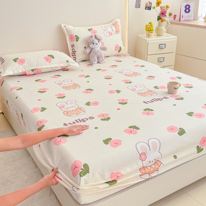 91家纺网 家纺一手货源 找家纺 （总）梦舒阳 2025新款磨毛植物羊绒单床笠三件套单品床笠