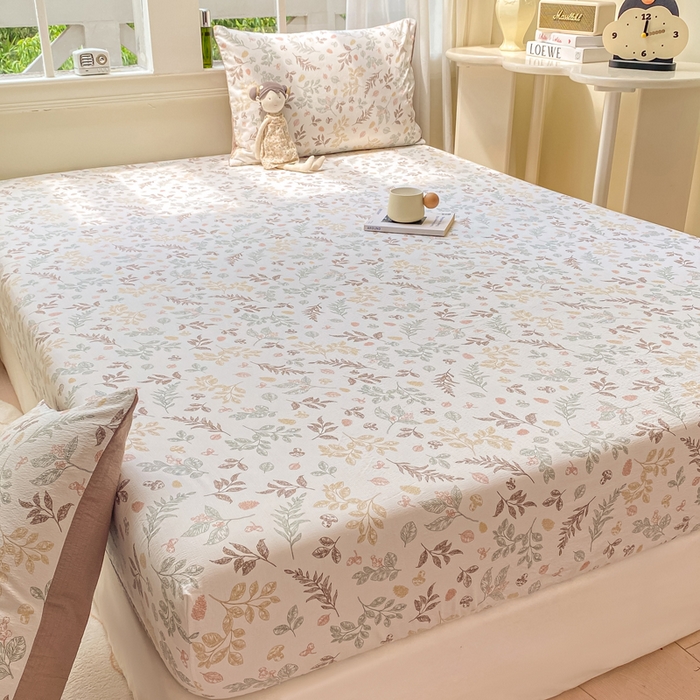 91家纺网 家纺一手货源 找家纺 朵朵家纺 2025新款超柔印花单床笠单品学生宿舍床垫保护套 床笠（床垫保护套可定制尺寸 ） 罗曼蒂克