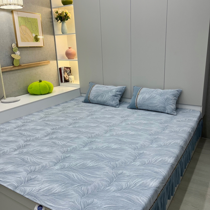 91家纺网 家纺一手货源 找家纺 （总）峻杨 2025新款防滑雪尼尔榻榻米床盖炕盖防滑耐磨亲肤透气高级可定制炕盖-时光梦境