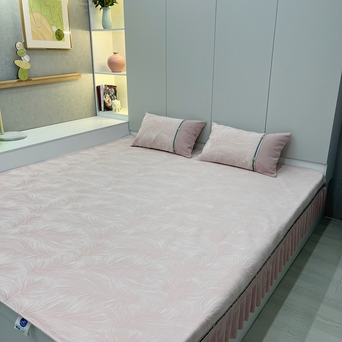 91家纺网 家纺一手货源 找家纺 （总）峻杨 2025新款防滑雪尼尔榻榻米床盖炕盖防滑耐磨亲肤透气高级可定制炕盖-时光梦境