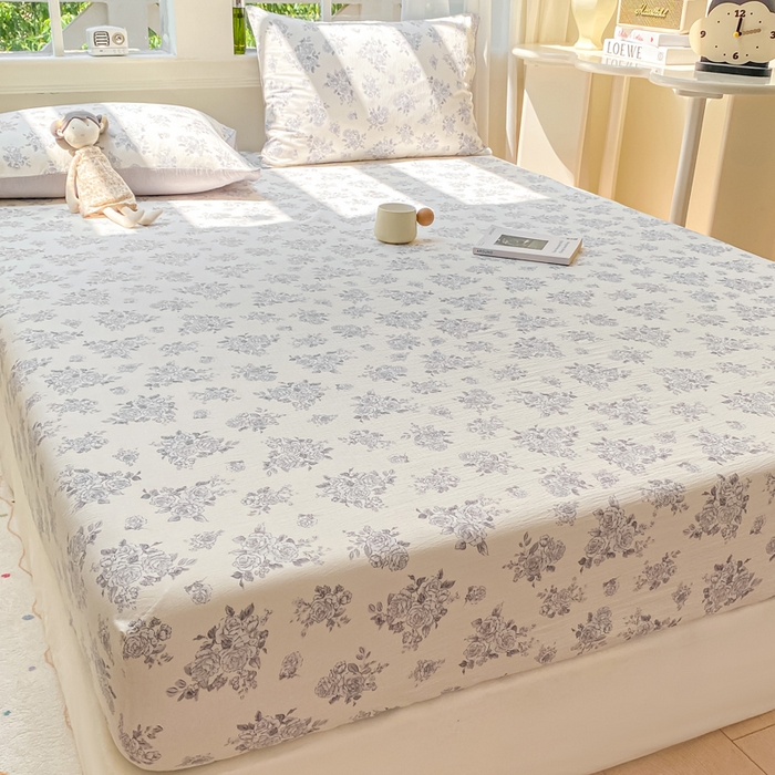 91家纺网 家纺一手货源 找家纺 朵朵家纺 2025新款超柔印花单床笠单品学生宿舍床垫保护套 床笠（床垫保护套可定制尺寸 ） 浮生如梦