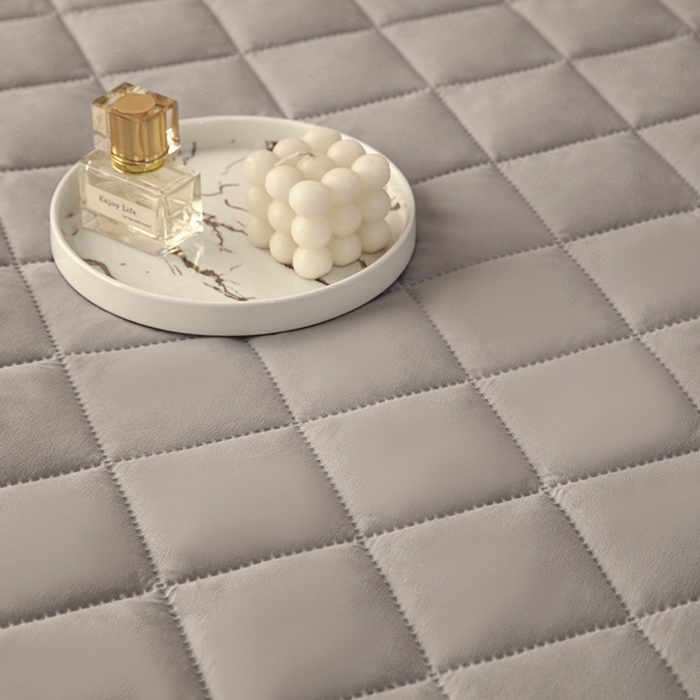 91家纺网 家纺一手货源 找家纺 小禹仔家纺 2025新款亲肤夹棉床笠 灰色