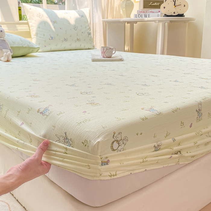 91家纺网 家纺一手货源 找家纺 朵朵家纺 2025新款超柔印花单床笠单品学生宿舍床垫保护套 床笠（床垫保护套可定制尺寸 ） 音乐派